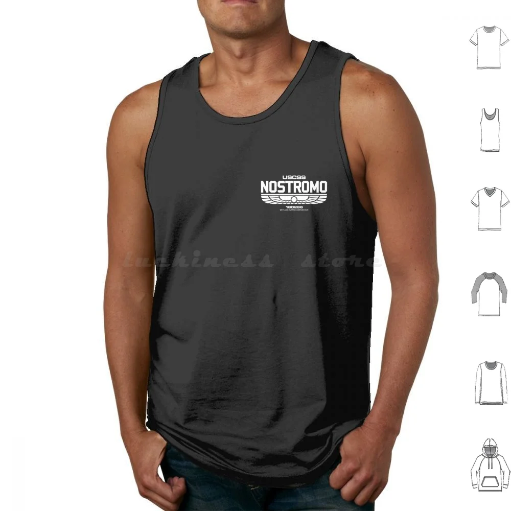 Yutani , Dead White Tank Tops Print Cotton Ellen Riply Terminator Movies