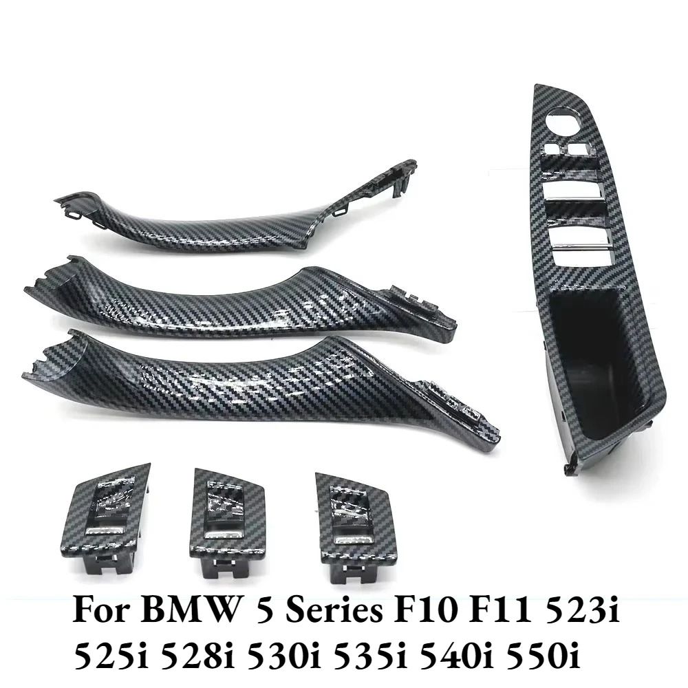 

Комплект ручек подлокотника внутренней двери из углеродного волокна для BMW 5 серии F10 F11 523i 525i 528i 530i 535i 540i 550i, LHD RHD