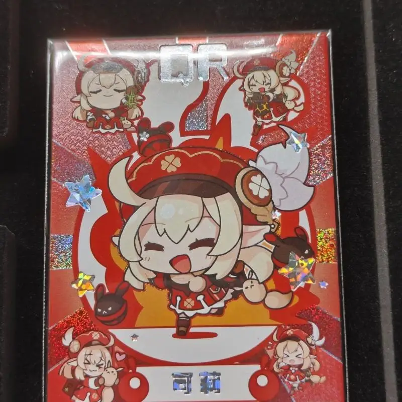 Genshin Project Qr Card Ganyu beelzebu Hu Tao Nahida Yae Miko giocattoli per bambini collezione di giochi regali di natale di compleanno