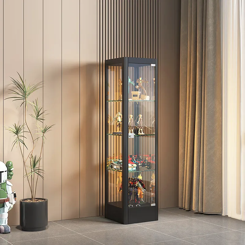 Figure cabinet Glass display Lego model building block Tide play Toy sample Dust proof display cabinet Household