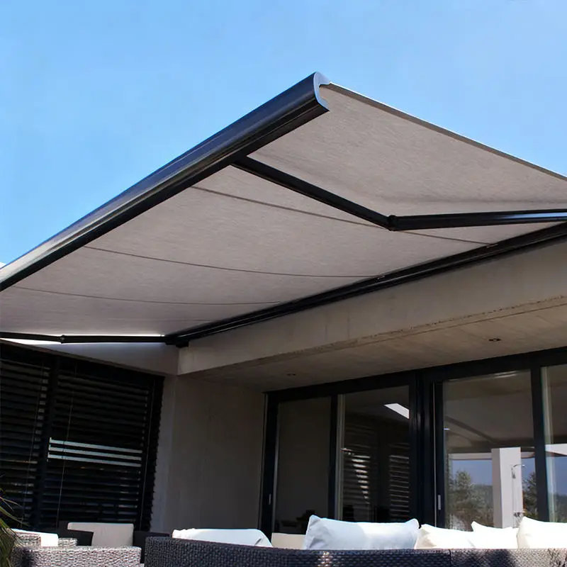 Villa Balcony Super Large Size Outdoor Sunshade Fashion Design Full Cassette Awning APP Activation Leisure Intelligent Canopy
