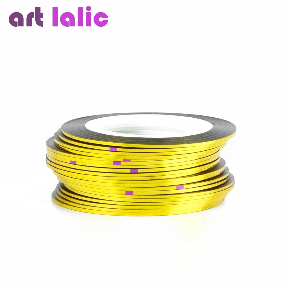 10 Rollen Nail Art Strip ing Tapes, Nail Liner Aufkleber, Nagel abziehbilder, 1mm selbst klebende Aufkleber für das Styling von Nagels pitzen
