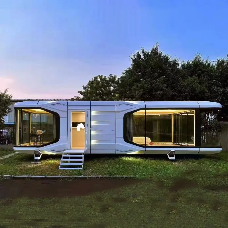 Gran villa prefabricada de casa móvil rápida con dormitorio y baño a la venta