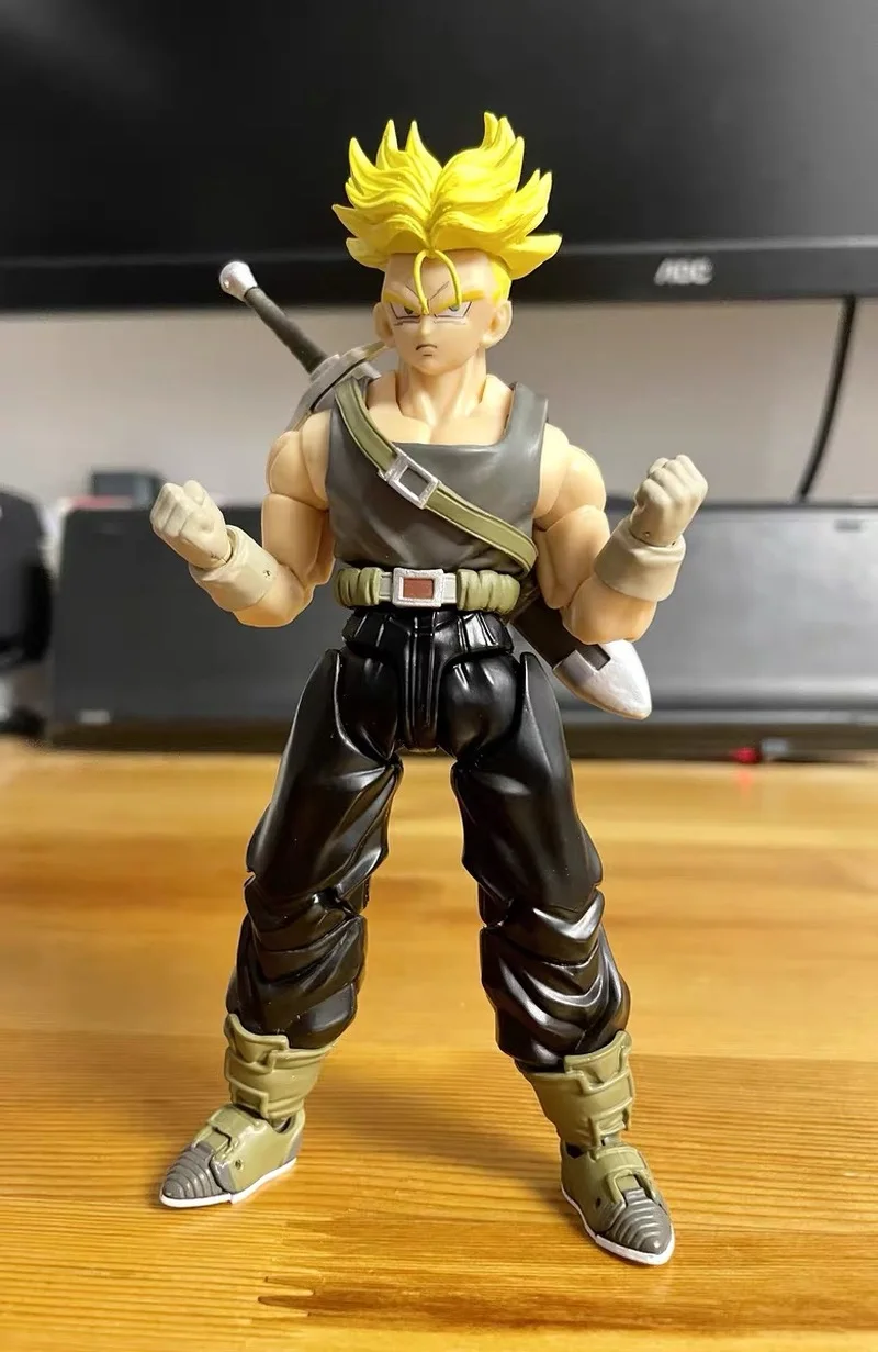 Versión fija Sss Studio Dragon Dbz S.H.F Figuarts Shf Dragon Son Trunks Ssj3 Super Saiyan 3 Anime figura de acción juguete modelo regalo