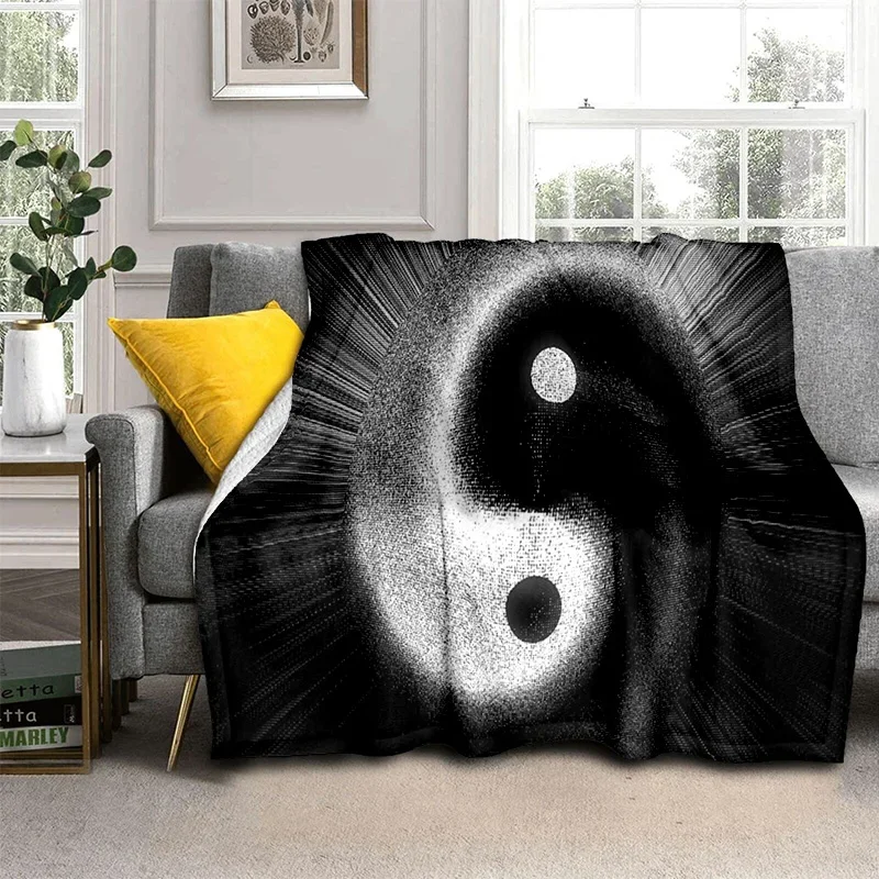 Tai Chi Yin Yang  Blanket,Soft Throw Blanket for Home Bedroom Bed Sofa Picnic Travel Office Cover Blanket Kids