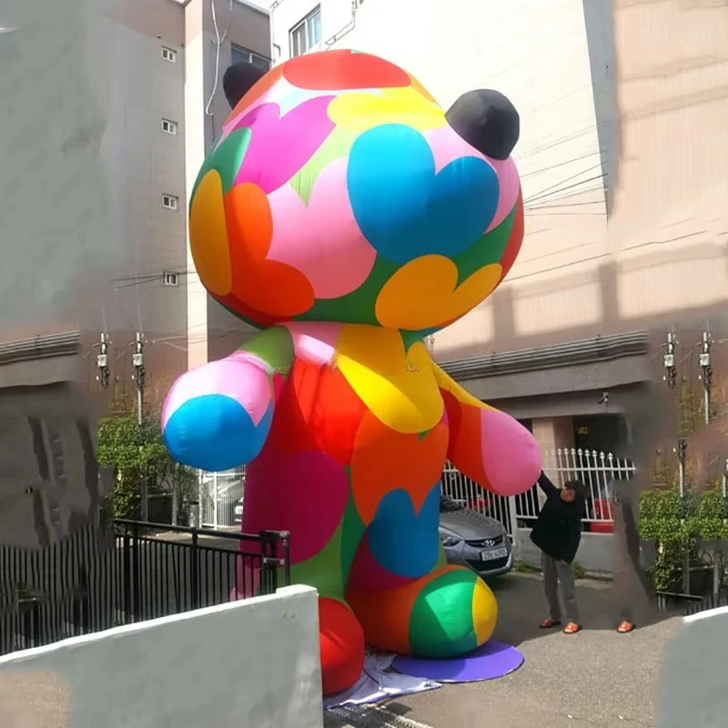 

Colorful bear giant inflatable bear shopping mall advertisement