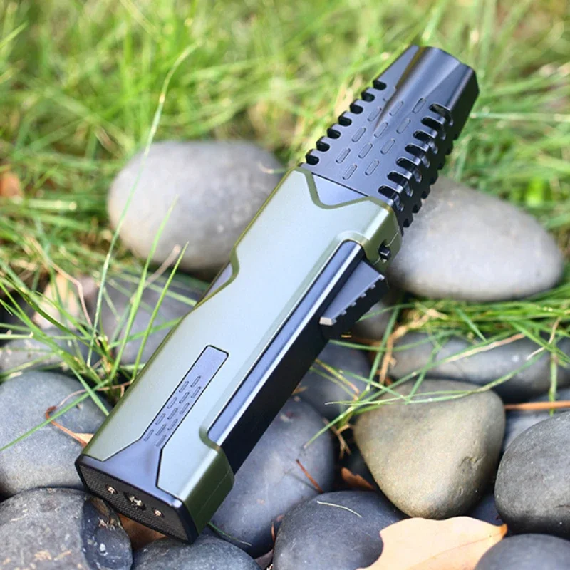 2026 Windproof Outdoor Camouflage Barbecue Spray Gun, Kitchen Ignition Spray Gun, Inflatable High-Power Direct-injection Lighter