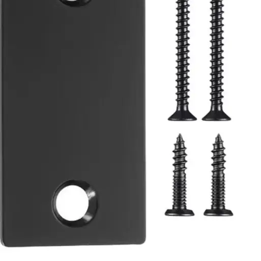 Adjustable Stainless Steel Door Strike Filler Plate Kit With Screws For Lock Repair And Hole Cover For Home Lock Mechanism