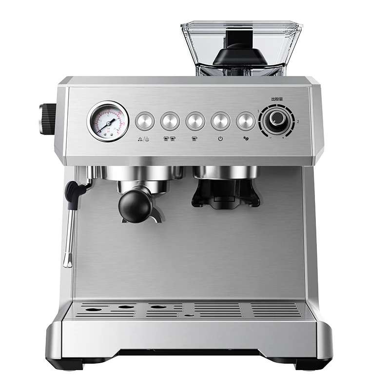 Fully Automatic Espresso Machine For Home And Commercial Use: Integrated Grinding And Steaming For Rich Espresso