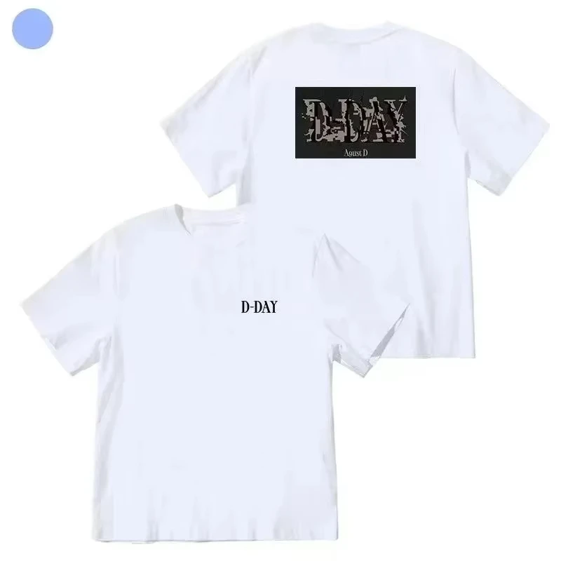 T Shirt Kpop Suga Agust D D-DAY Printed Women's Clothing Plus Size Graphic T-Shirt Top Summer Fashion Clothes