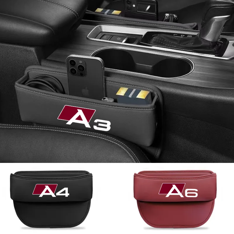 Boîte de rangement spéciale pour crevasse de siège de voiture, attrape-fente, Audi dehors RS, A1, A3, A4, B7, B8, A5, Horizon A7, A8, Q3, Q5, Q7,