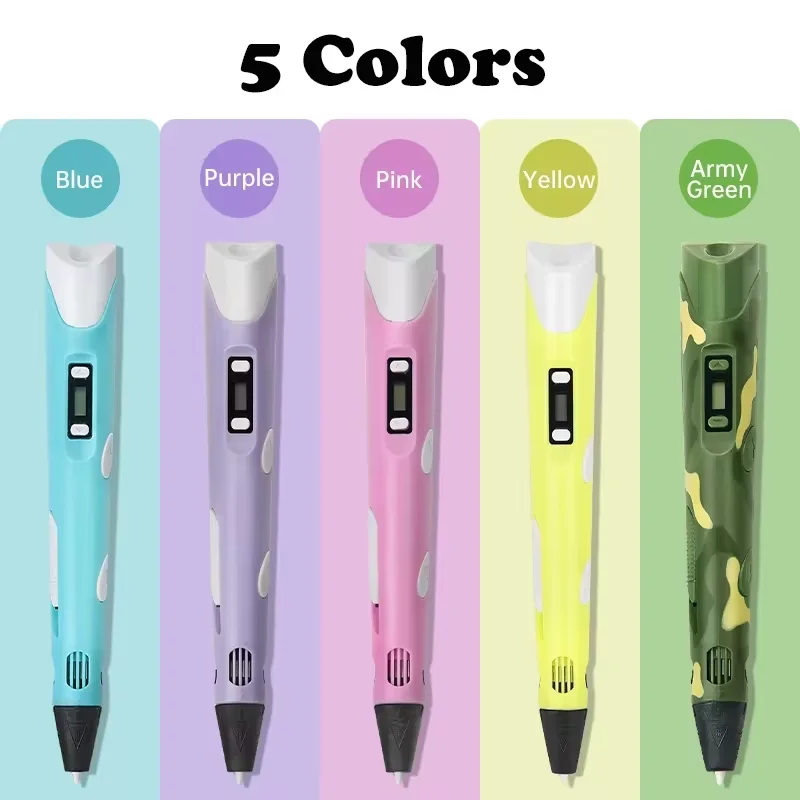 

3D Printing Pen, High Temperature 3D Pen, DIY Drawing Pen Gift for Kids Students