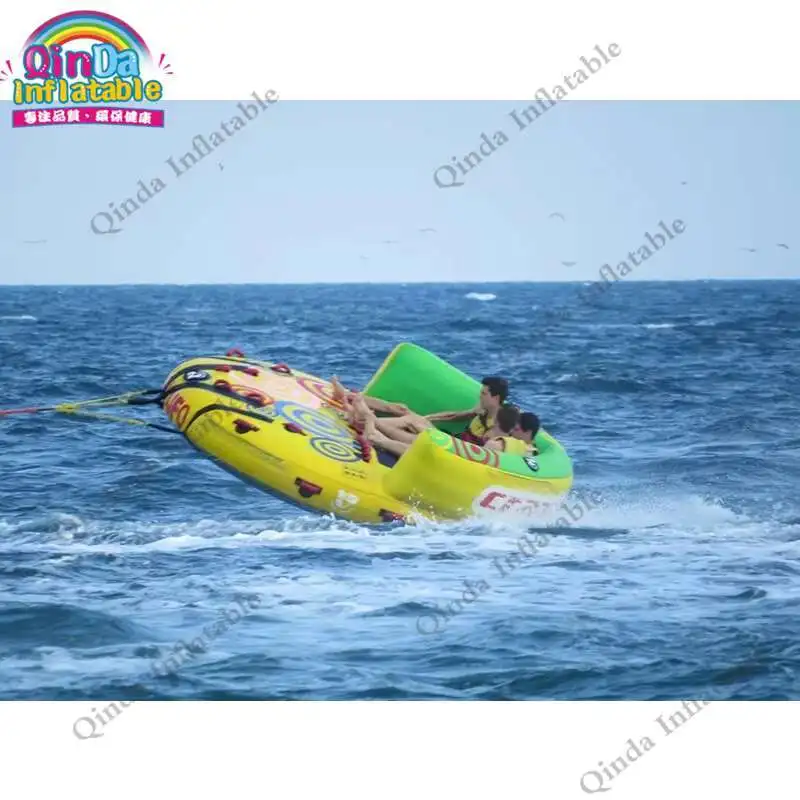 5m Crazy UFO Inflatable Crazy Water Game,inflatable Island Crazy UFO Inflatable Flying Fish Air Sofa Made In China