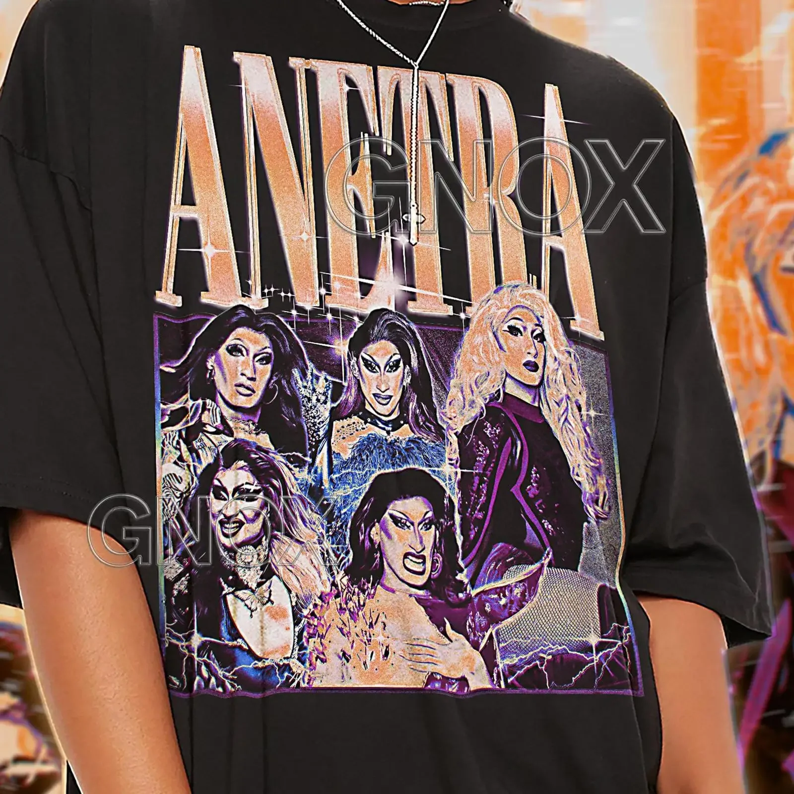 ANETRA T Shirt Vintage Retro 90s Sweater Merch saf vintage Washed Slightly fashion Top For Everyday Wear Casual Breathable