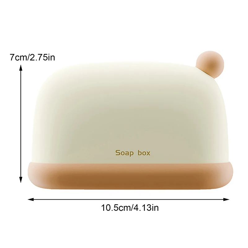 Travel Portable Christmas Hat Soap Dish Drain With Lid Bathroom Originality Soap Box Keeps Soap Dry Soap Dish images - 6