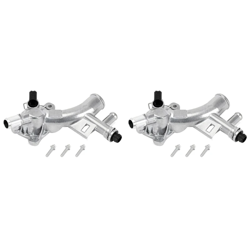 2X 25193922 Thermostat Housing Water Pump Outlet Fits For Chevrolet Cruze Sonic Trax Buick Encore 1.4T 55565334 1338030