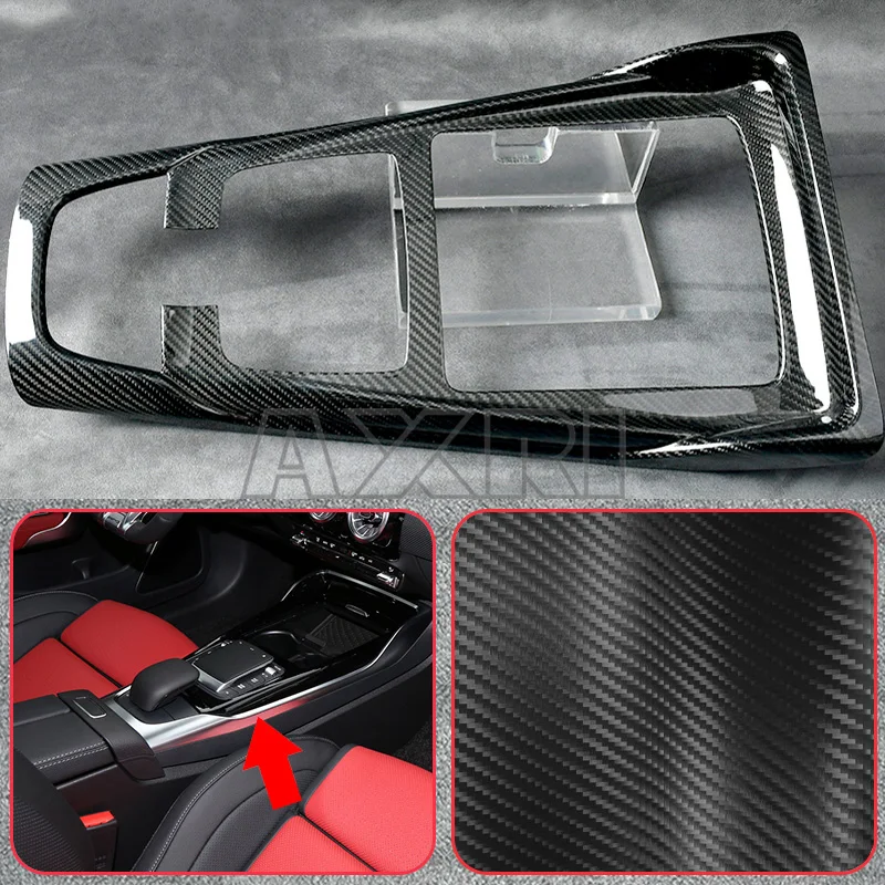 100% Carbon Fiber for Mercedes Benz CLA C118 W118 CLA180 W177 A180Car Console Dashboard Gear Shift Cup Panel Door Handle