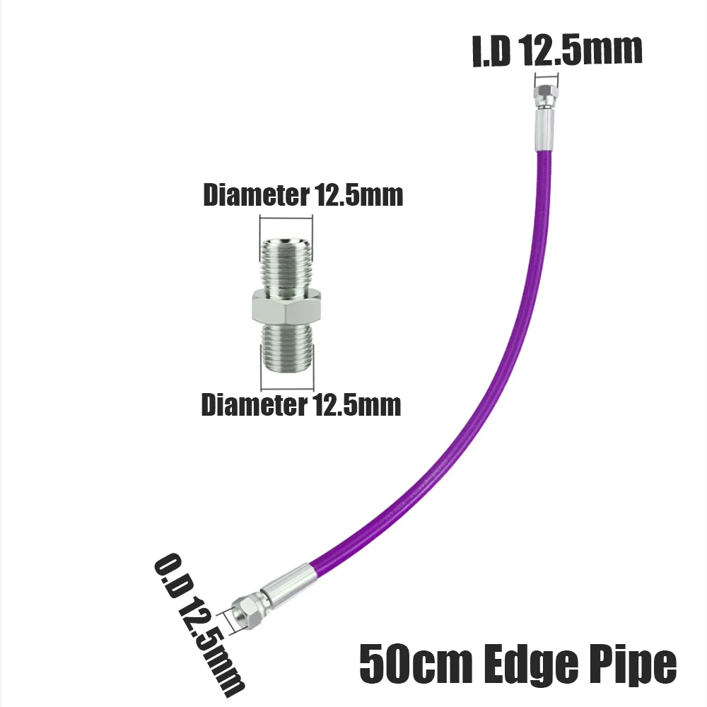 0.5~5M1/4Inch Airless High-Pressure Spraying Machine Accessory Hose, Connecting Pipe Side Pipe Short Side Pipe, Pressure 7250PSI