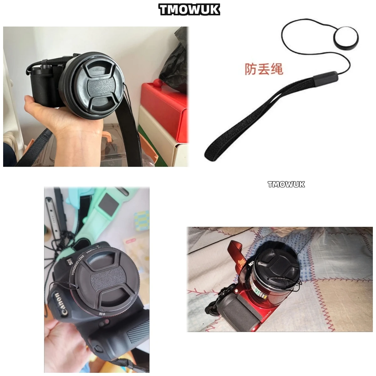 

For Hasselblad X1D-X H2 H4D-50 H5D-40 205TCC 903SWC 555ELD 907X 100C Camera Lens Cap Protective Cover Center Pinch Snap-on 49mm