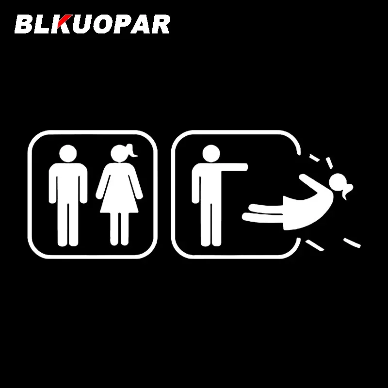 BLKUOPAR Problem Get Lost Fashion Car Stickers Personality Surfboard Motorcycle Windows Windshield Waterproof Decal Graphics