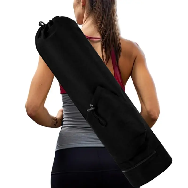 Yoga Mat Bag Exercise Bag Yoga Mat Carrier With Drawstring Women Men Travel Gym Yoga Mat Bag With Easy Access Zipper For Purses