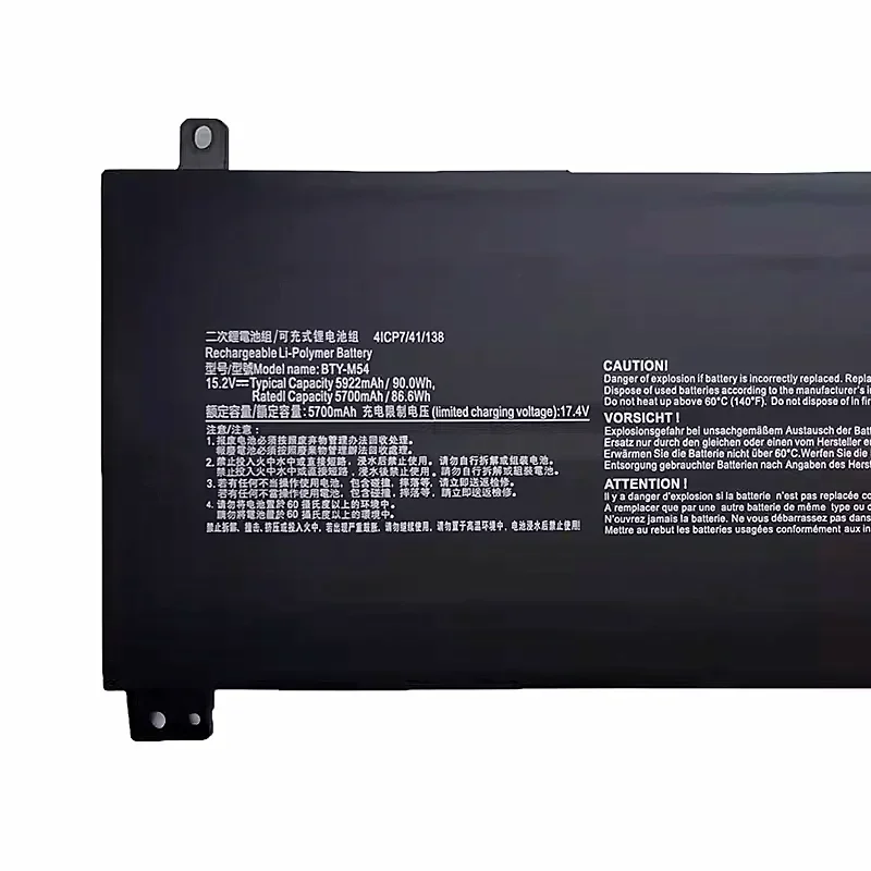 BTY-M54 Laptop Battery For MSI Creator Z16 A11UE A12UET Z16P B12UGS Z17 A12UHST A12UHT HX Studio MS-17N2 15G3 Creator Z17HX Z16 view 2