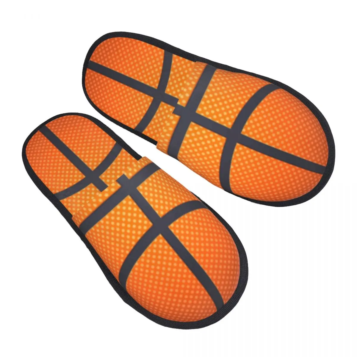 

Зимние тапочки для женщин и мужчин, пушистые теплые тапочки с текстурой мяча для баскетбольных домашних тапочек, обувь