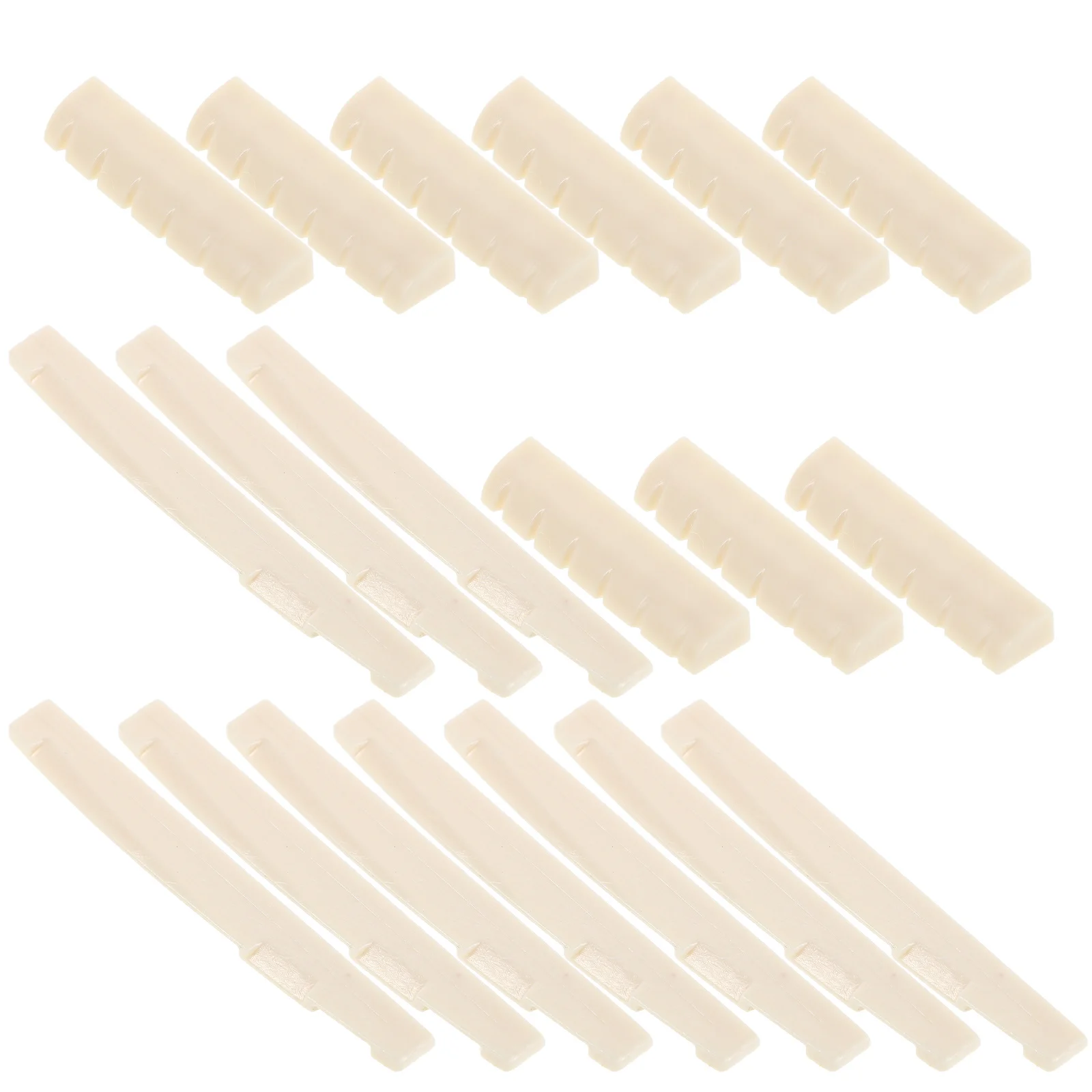 

Guitar Nut Saddle Set For 6 String Acoustic Guitar Pre-Slotted Plastic Replacement Parts Repair Accessories Instrument