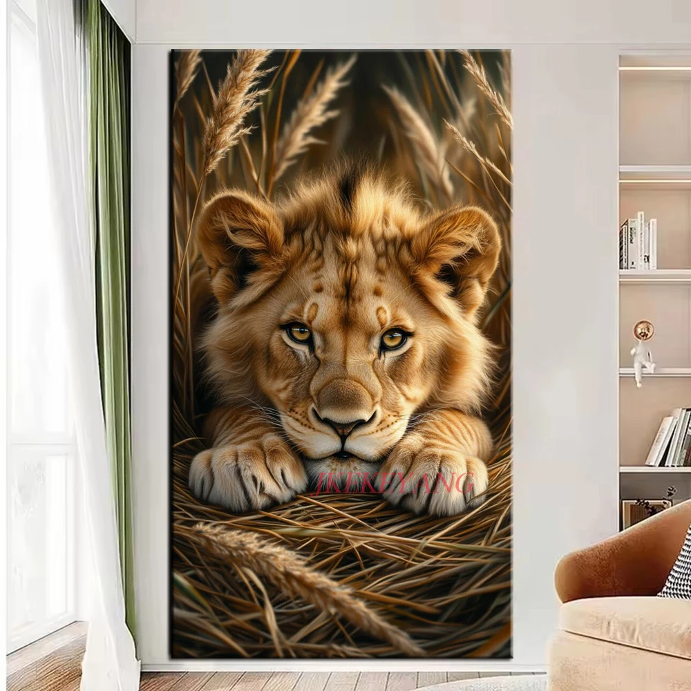 The Lion and the Fox Picture DIY Diamond Painting Cross Stitch Full Drill Diamond Mosaic New Collection Home Decor