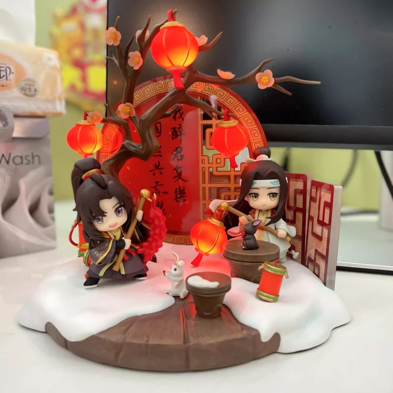 New Mo Dao Zu Shi Figure Wei Wuxian Wangji Model Dolls Figurines Grandmaster Of Evil Kultivasi Action Figures 3d Tokoh Aksi Poh