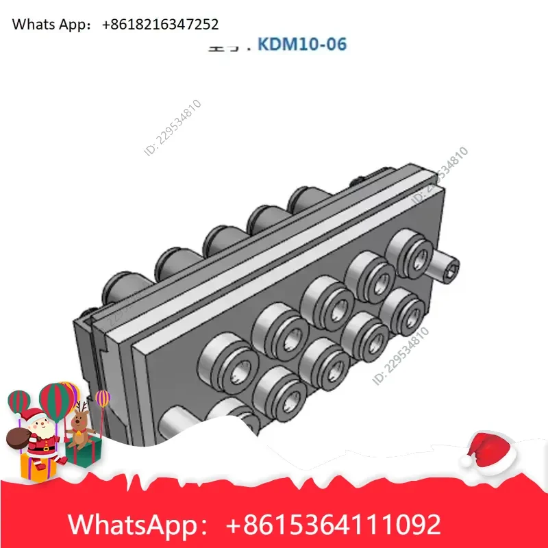 1pc for KDM10P KDM10S 04 06 08 KDM20P KDM20S 06 08 Multi Pipe Connector Compatible For Model，practical use