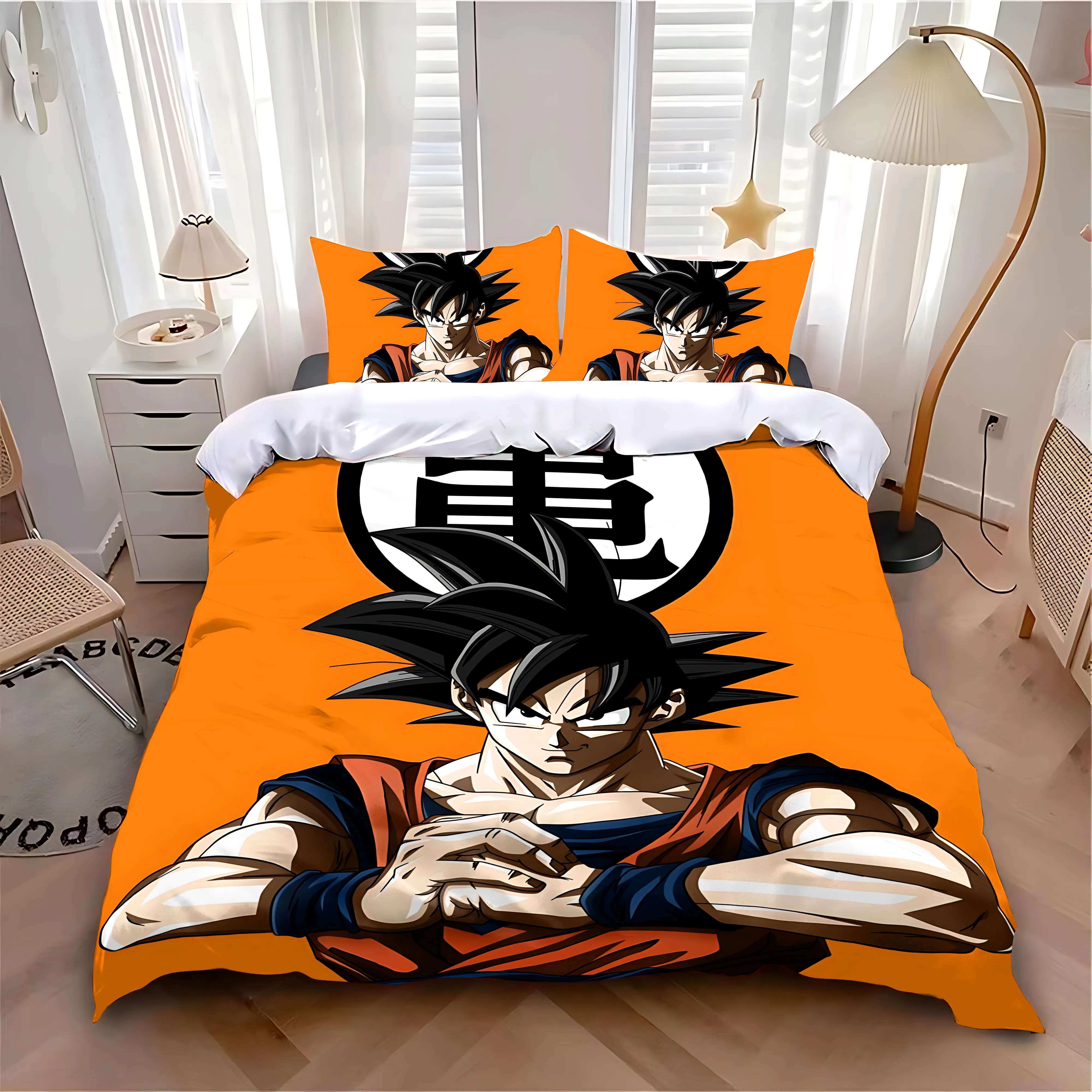 Duvet Cover Pillowcase Bedding Set Hot Dragons Balls G-Gokus Adult Boy Girl Bedroom Decoration Children Single Double Large Size