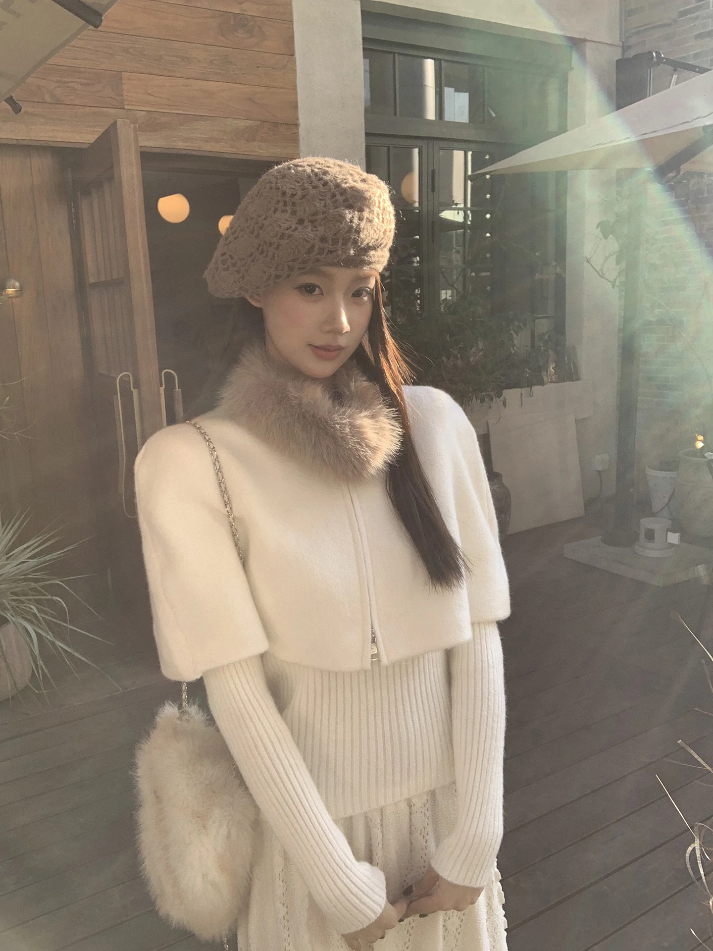 

Slim Fit Long Sve Knitwear Women's Sle 2025 New Winter Outerwear Inner Match Design Sense Red Personali Gallery Sweater