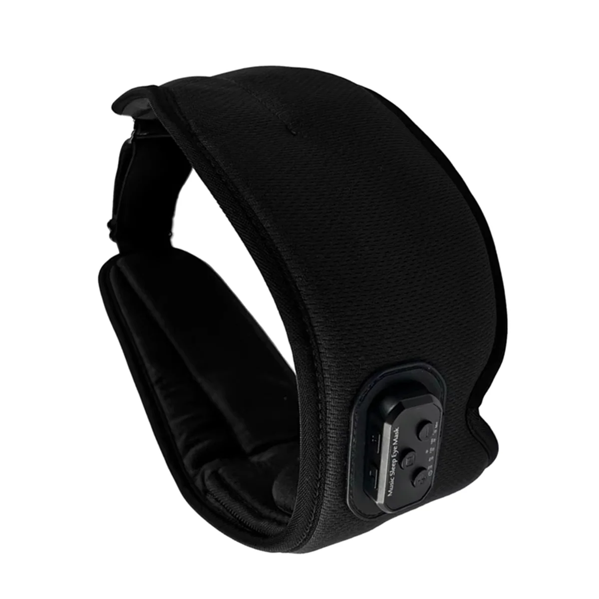 New Sleeping Headphone Mask 24 Song White Noise Blackout Light Bluetooth-Compatible with Ice-Feeling Eye Mask Headband Black