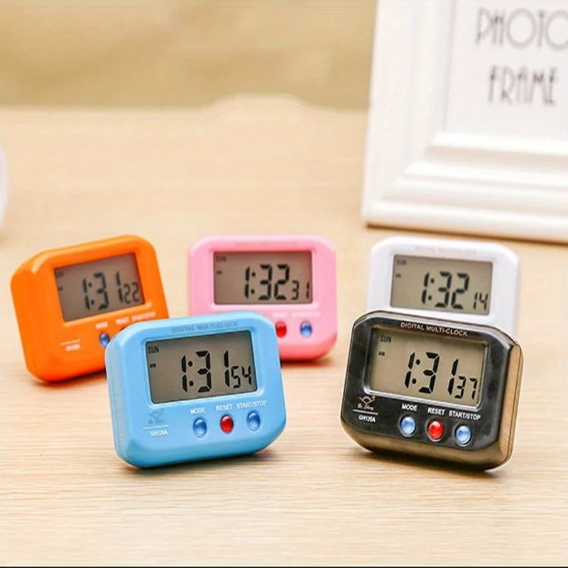 1Pc Mini Digital Backlight LED Display Table Alarm Clock Snooze Calendar Alarm Clock Reloj Despertador