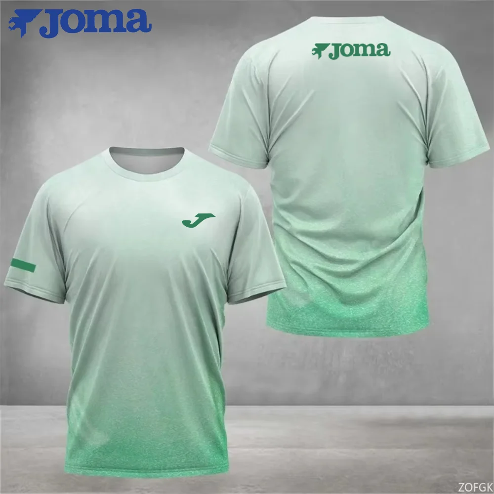 Camiseta de hombre con estampado de camuflaje 3D de moda de verano 2026 JOMA, para deportes al aire libre, fitness, ciclismo, secado rápido, transpirable, ropa de calle.
