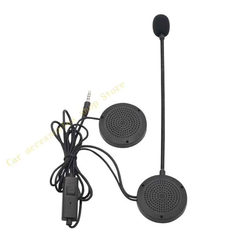 

T21E Motorcbike Helmets Mic Set Helmets Headset with Speakers & Button Microphone Helmets Speaker for Live Game Laptops
