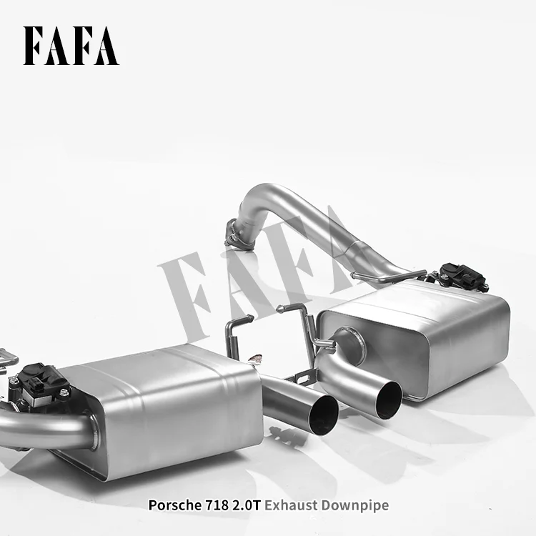 For  718 2.0T High-performance Exhaust System Rear Section Electric Valve Exhaust Pipe Muffler