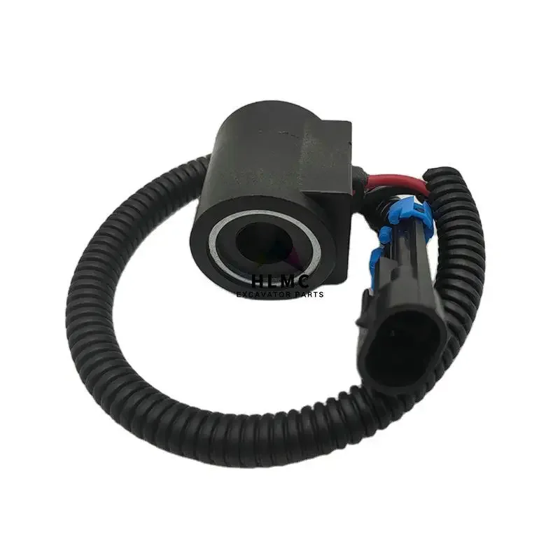 Construction Machinery Parts 6671025 12V Solenoid Valve Coil For Bobcat Skid Loader S250 337 341 450 453 7753 853 A770 S100