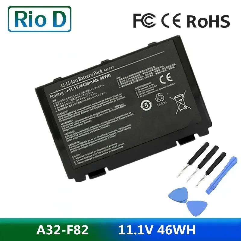 

A32-F82 F52 Battery for Asus A32 F82 F52 K50ij K50 K51 K50ab K40in K50id K50ij K40 K50in K60 K61 K70 K40ab K40ij