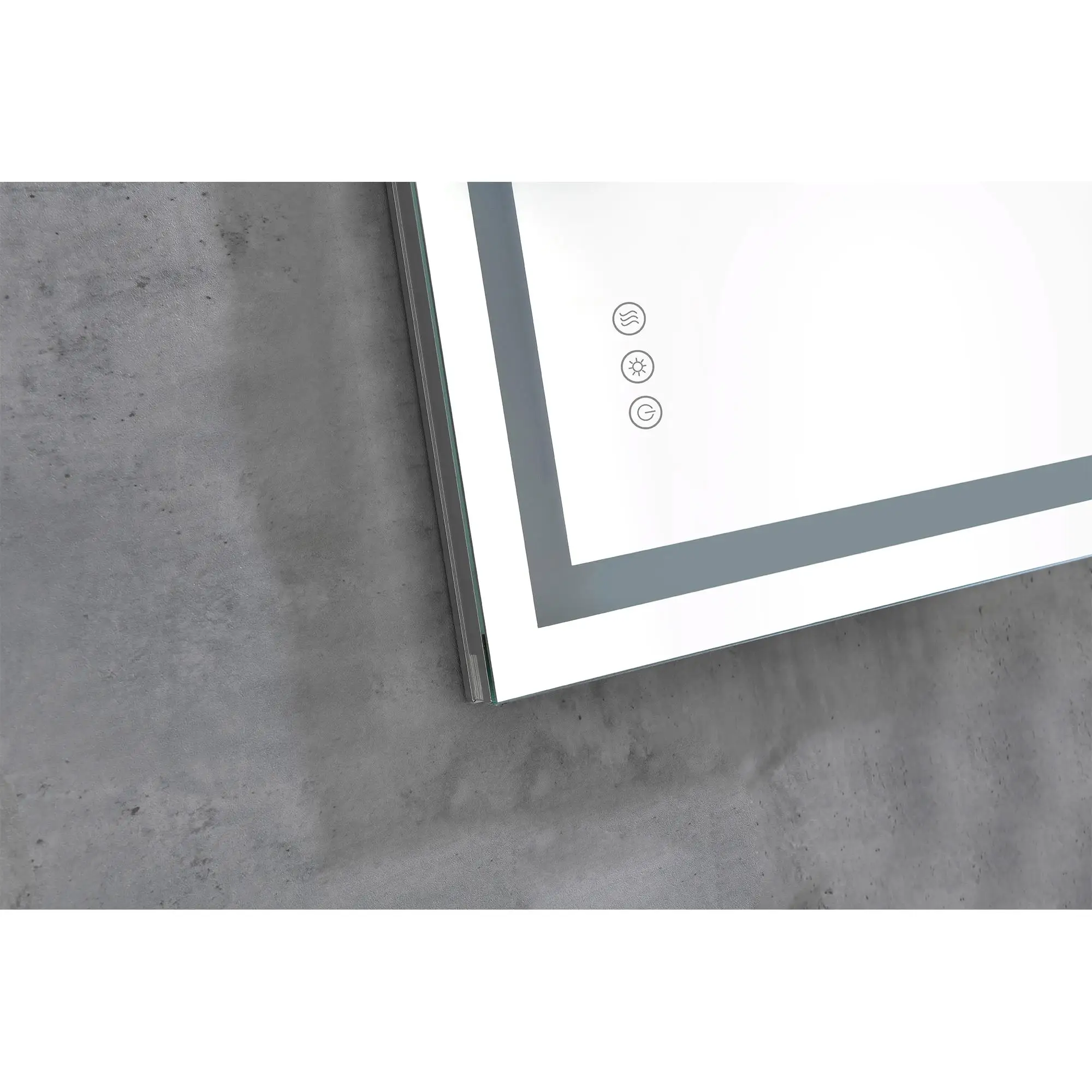 Espelho de banheiro de 36 x 24 polegadas - Frontlit e retroiluminado, inteligente, antiembaçante, regulável, 3 cores, espelho de vaidade montado na parede