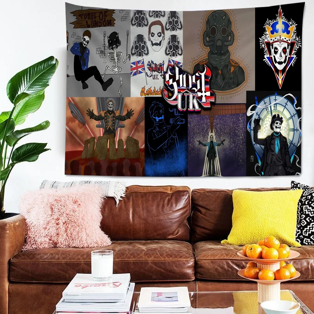 

Ghost Band Anime Tapestry Art Science Fiction Room Home Decor Wall Art Decor