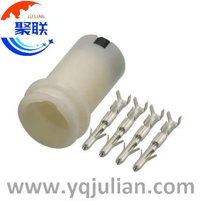 Auto 4pin plug round wiring cable harness connector with terminals