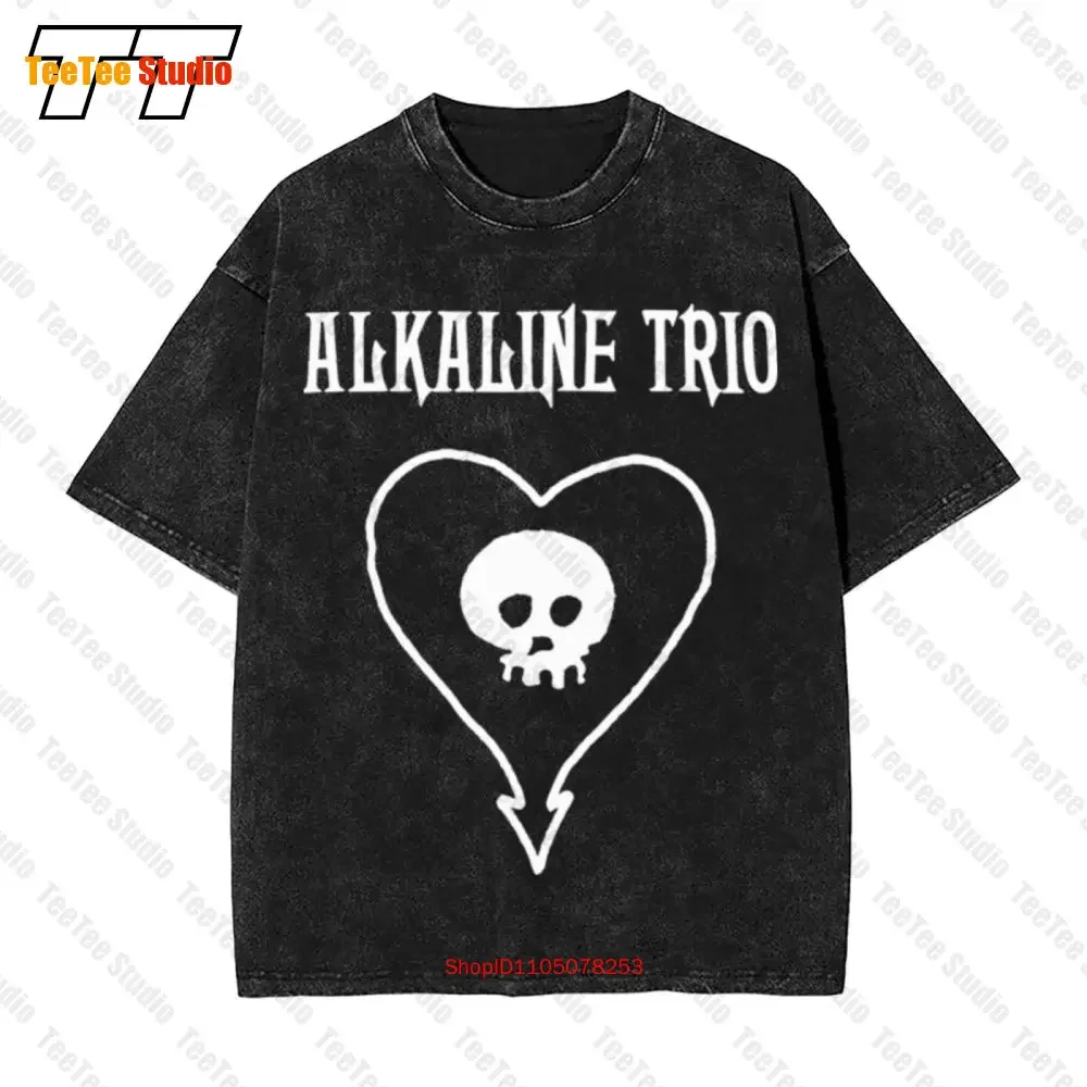 Alkaline Trio Simple Heart Skull Logo 01 Vintage Oversized T-Shirt 0SAL