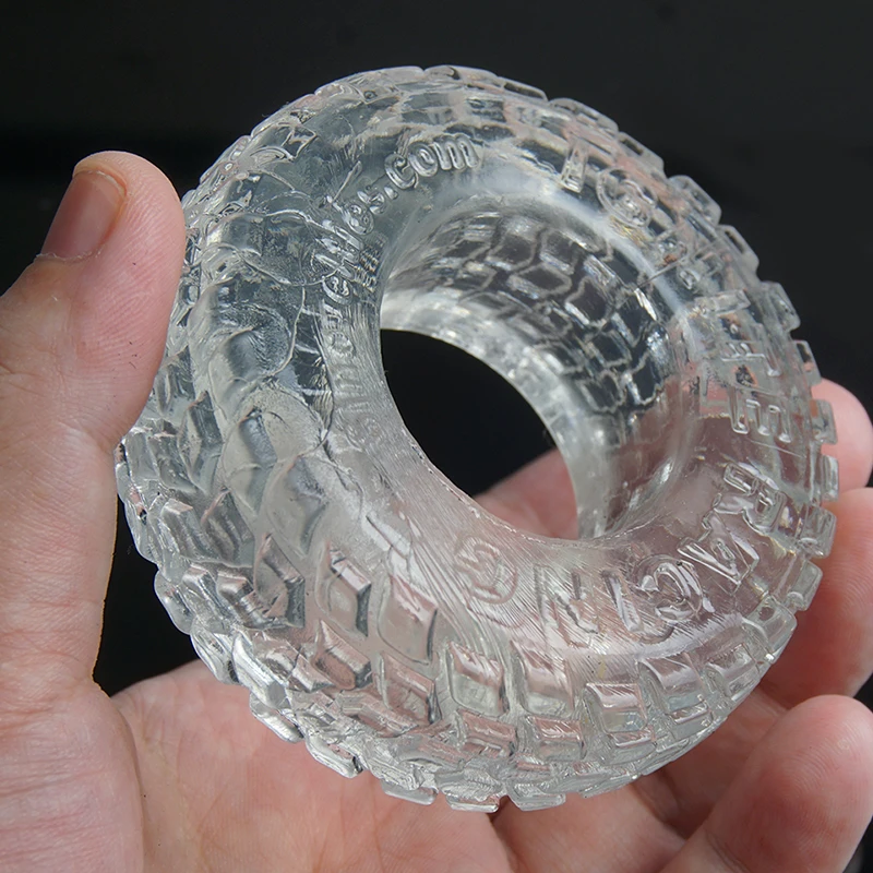 Extra Thick Tire-shaped Cock Ring,Ball Stretcher Weight Sack,Cockring,TPE Penis Rings,Sex Toys for Men view 2