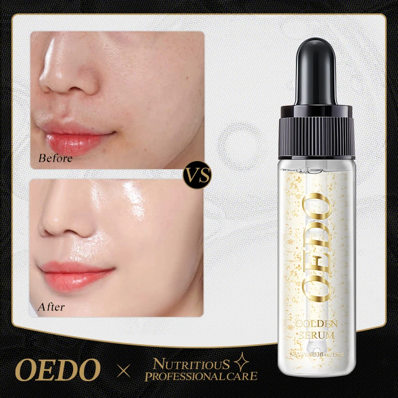 OEDO Gold Serum Anti-Aging Fade linee sottili profondamente nutriente idratante idratante migliora il tono della pelle essenza per il trattamento