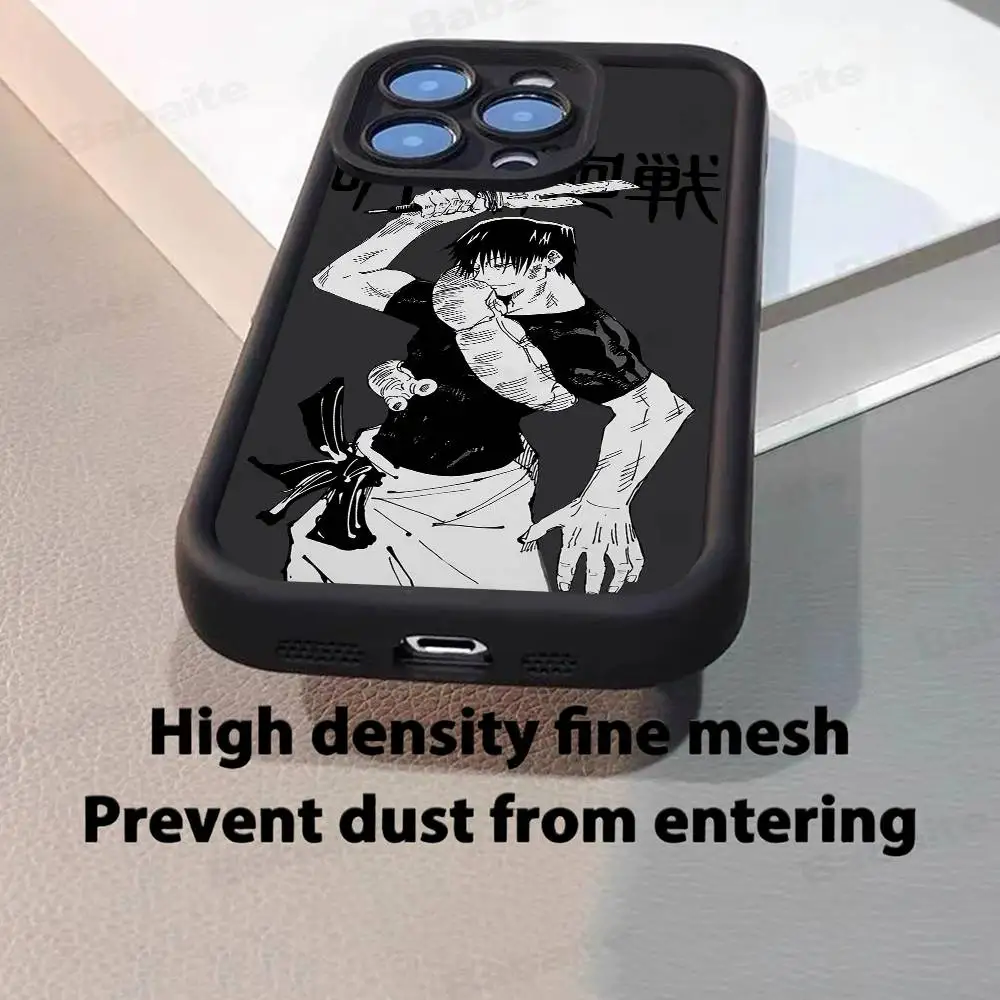 J-Jujutsu Toji Kaisen F-Fushiguro Phone Case Silicone For iPhone 17 Air 17 16 15 14 13 12 11 Plus Pro Max Shockproof Soft Cover