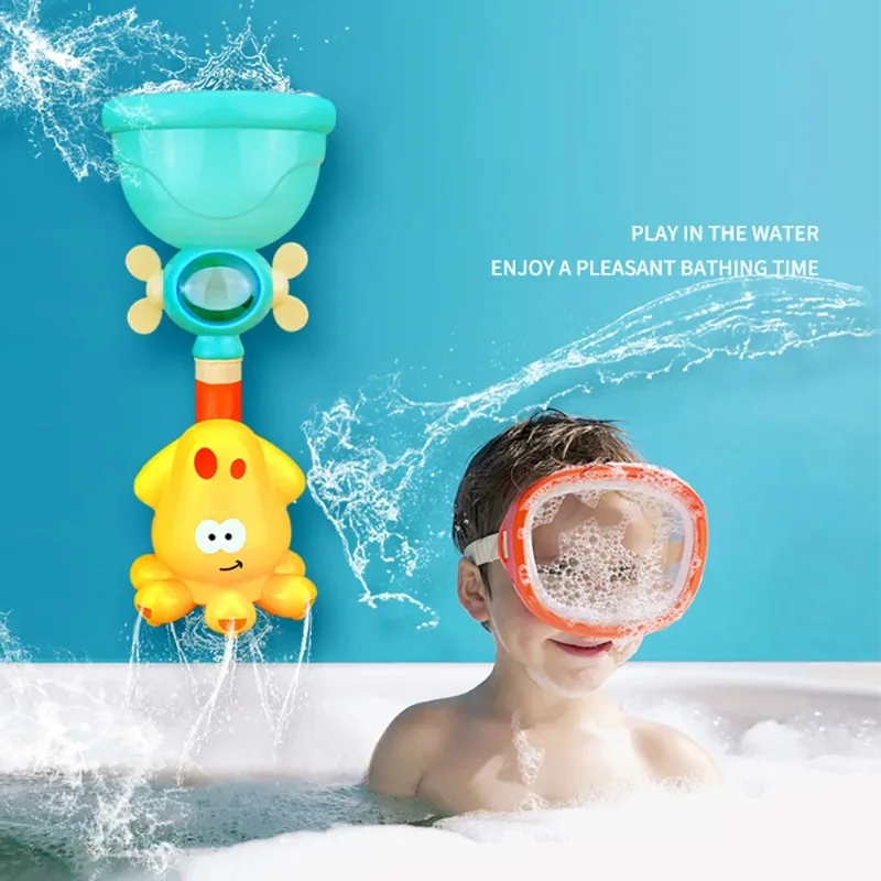 

Baby Bath Toys Bathtub DIY Pipes Tubes Bath Time Water Game Spray Water Swimming Bathroom Toys for Toddlers Kids Birthday Gifts