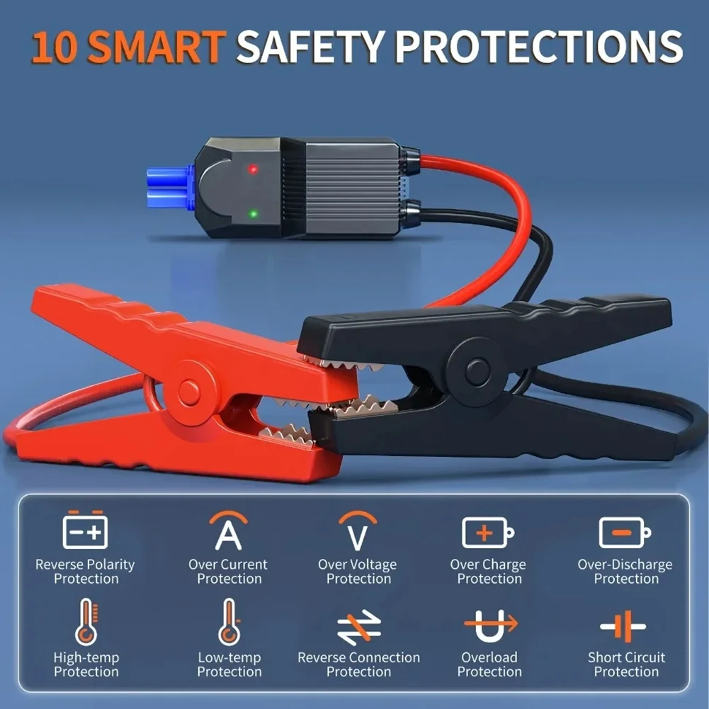 【Top Sale !!】High-Performance 150PSI Air Compressor And 2000A Power Bank With Emergency Lighting For Vehicle Start A