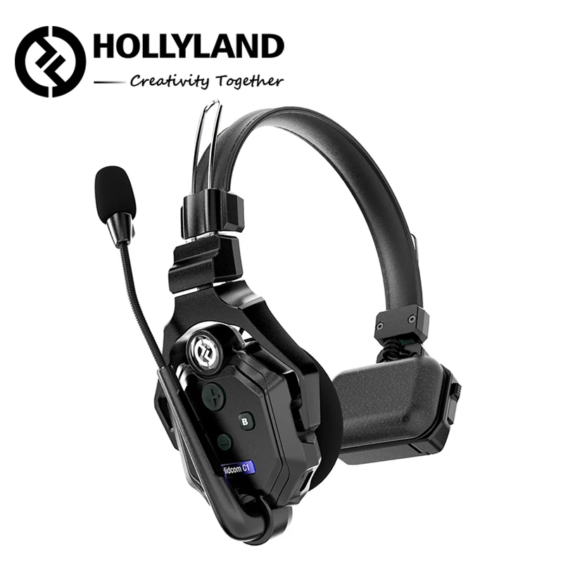 Hollyland Solidcom C1 Single Remote Headset Single-Ear Full-Duplex Wireless Intercom Headset for Team Communication EU Standard